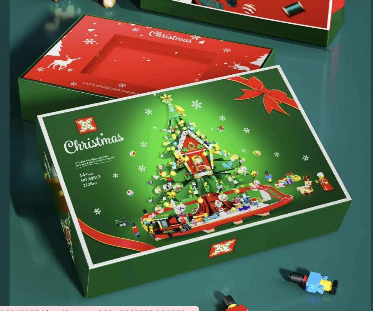 Blocs de Construction Compatible LEGO®, Cabane du Père Noël, Jouet Créatif Enfants & Adultes