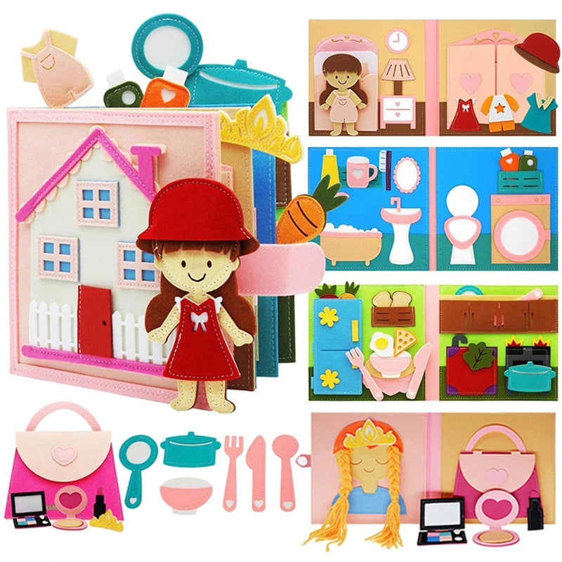 Livre bébé en tissus Montessori