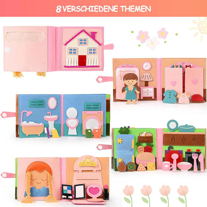 Livre bébé en tissus Montessori | Éveil Sensoriel