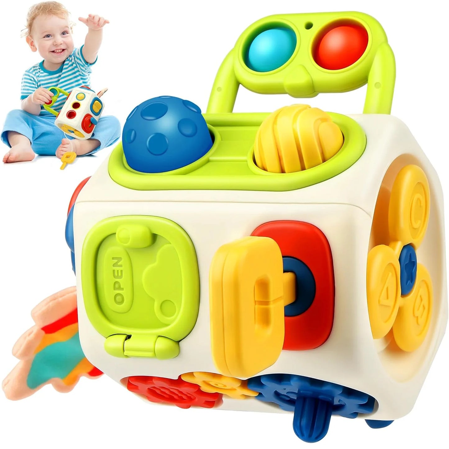 Jeux Montessori cube Multiactivités -Voyage