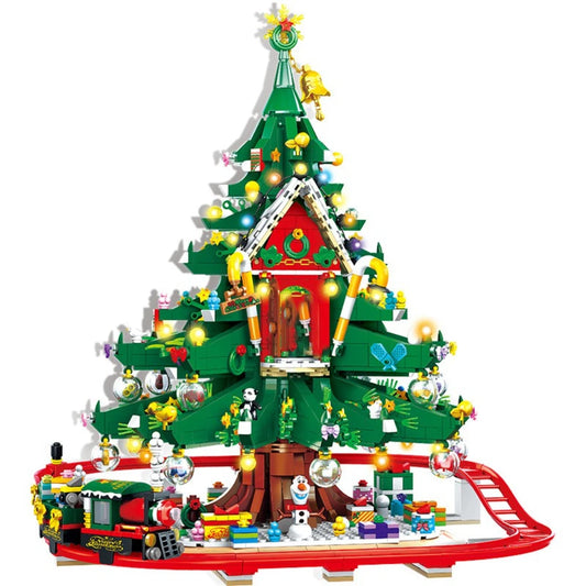 Blocs de Construction Compatible LEGO®, Cabane du Père Noël, Jouet Créatif Enfants & Adultes