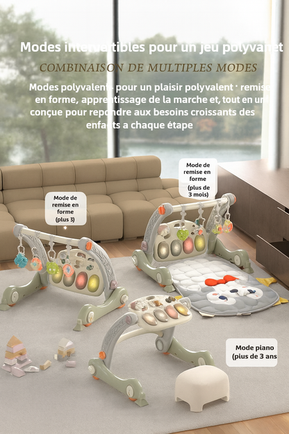 Tapis d'éveil bébé- pingouin évolutif marche 3 en 1