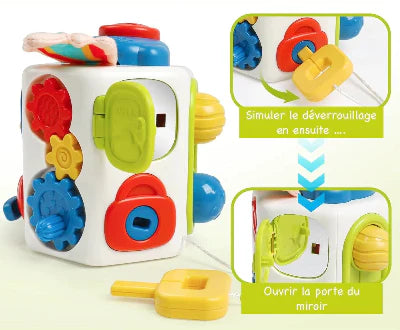Jeux Montessori cube Multiactivités -Voyage
