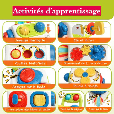 Jeux Montessori cube Multiactivités -Voyage