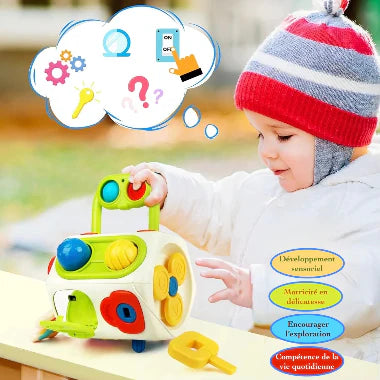 Jeux Montessori cube Multiactivités -Voyage